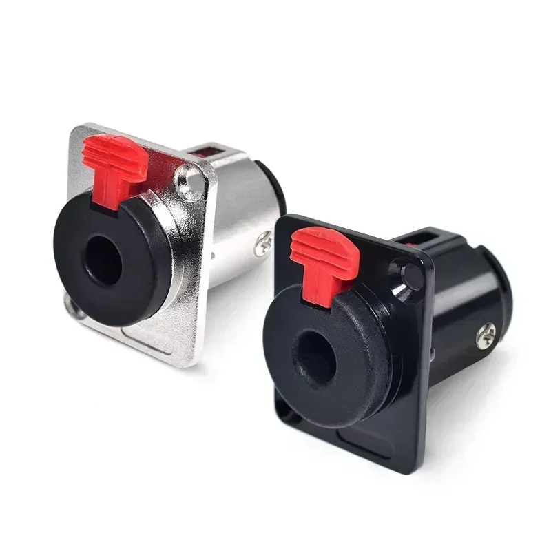 5/10Pcs 6.35mm Stereo Female Jack TRS 1/4 inch Female Socket Connector Panel Mount Chassis Microphone Guitar Audio Cable