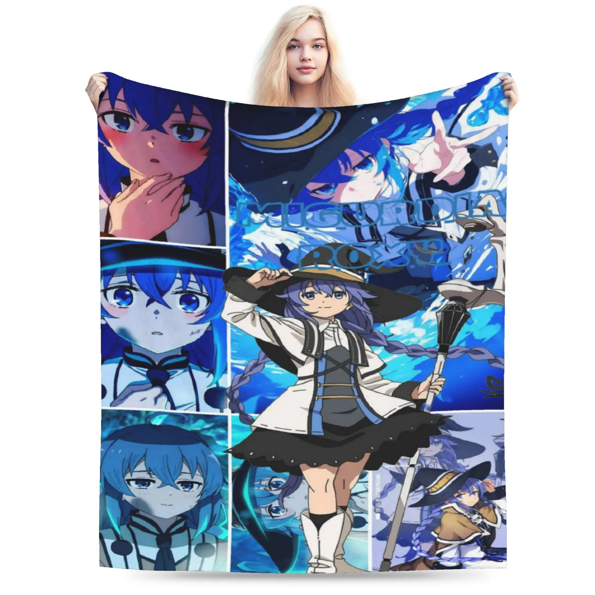 Sylphiette Mushokus  Blanket Ultra-Soft Velvet Novelty Gift  Throw Blankets Plush Thin Quilt