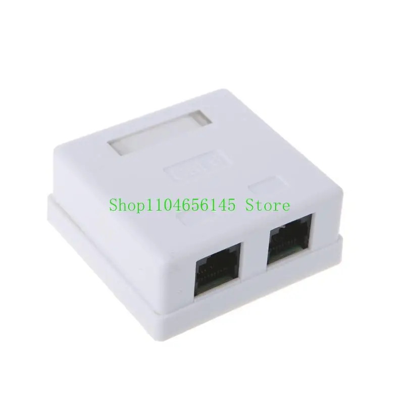 5ASD Desktop RJ45 Junction Box Cat6 Cat6e 8p8c сетевой разъем 2-порта