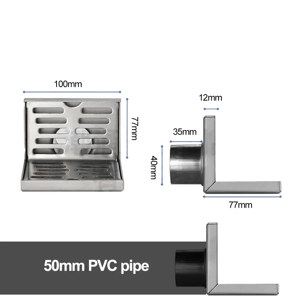 Brand New Ground Leakage 1 Pc 100mm*100mm Accessories Bathroom Corrosion-resistant Easy Installation Floor Drain