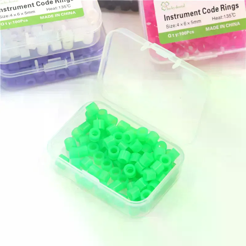 /ACR/Small Type Dental Silicone Instrument Color Code Rings Optional Color 100 Pcs
