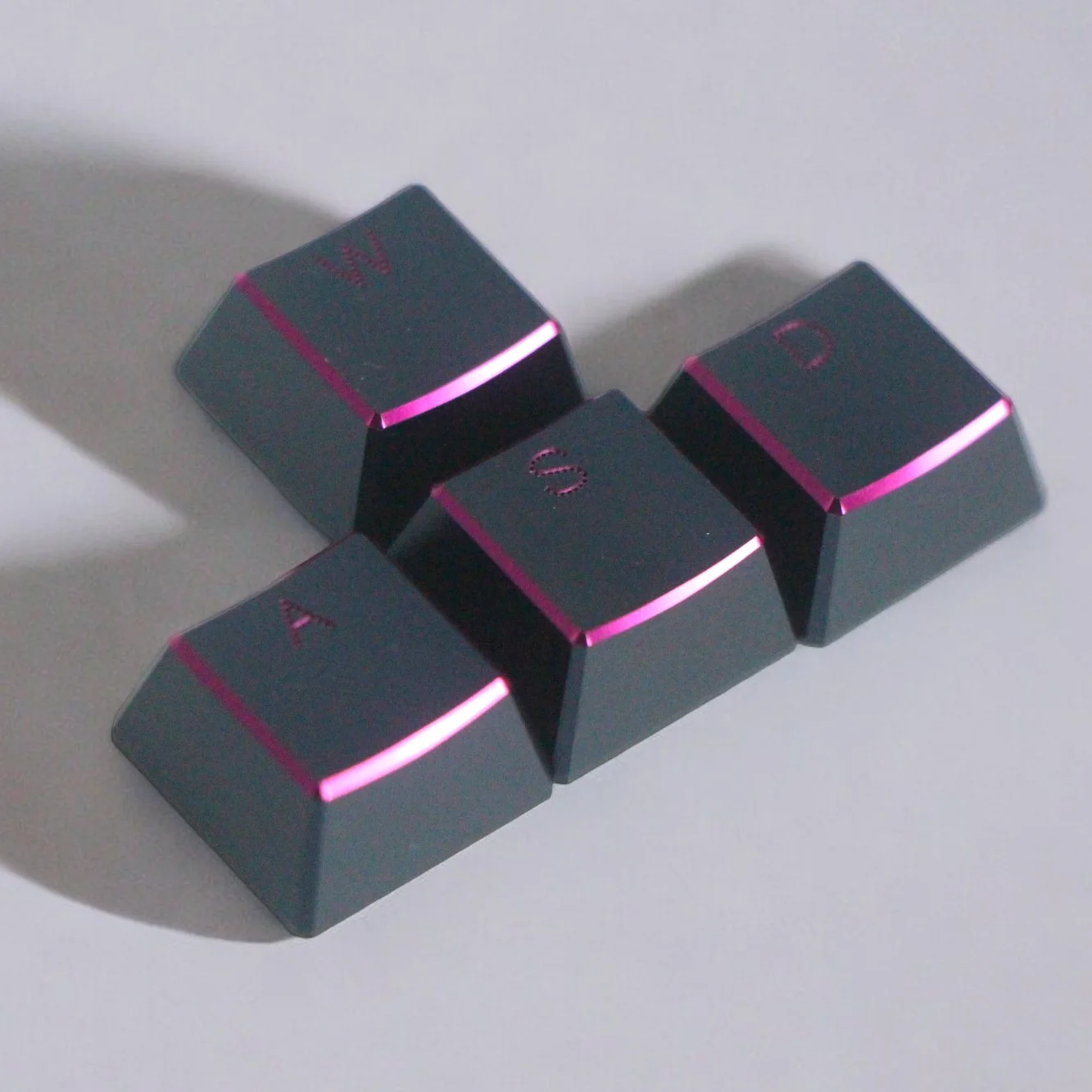 Direction Aluminum Alloy Keycap Custom Metal Light 1U ESC Point Keycaps XDA Profile WASD Mechanical Keyboard Artisan Key caps