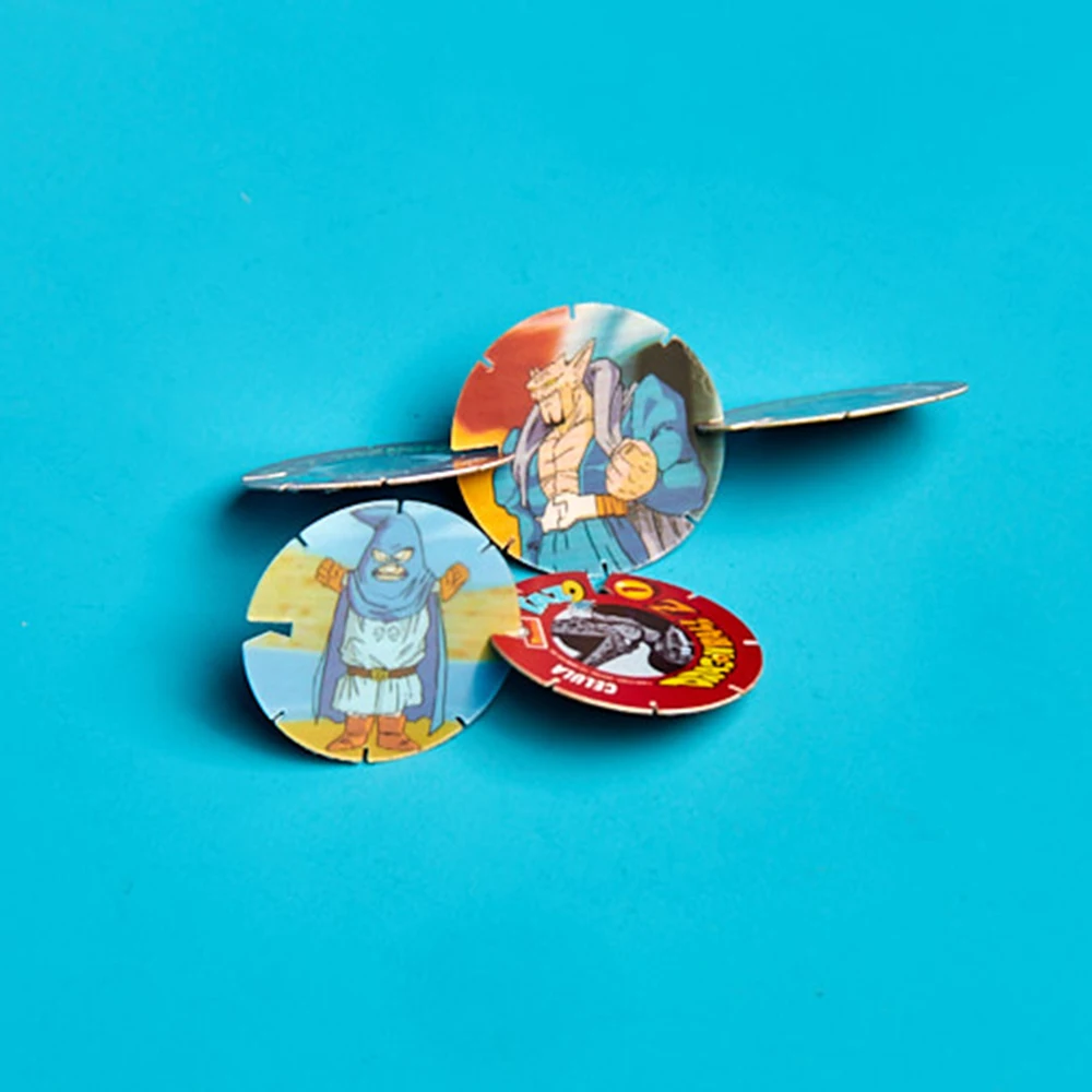 Lote De Tazos Dragon Ball Z Matutano Canecas Coleccion 10pcs Goku Voladores Holo Lenticular Anmie Shooter Jogo Brinquedos Cartão