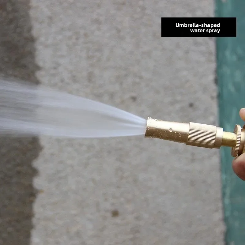 

In-line Copper Direct Injection Shower Car Wash Water Gun Household Brush Car Watering Nozzle Garden Watering Irrigation