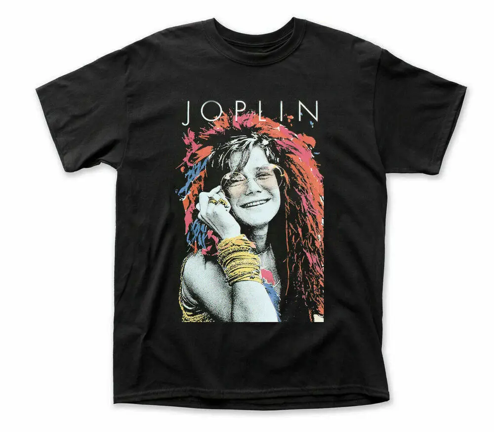 Janis Joplin Concert Poster Men T-shirt Balck Cotton All Sizes 1F159 Anime pattern clothing high quality 100% cotton short sleev