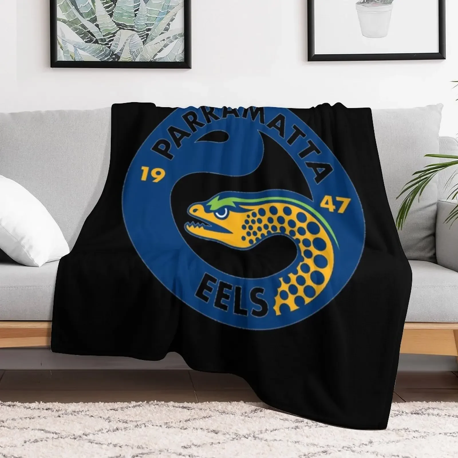 Parramatta eels \t \t Throw Blanket Large for sofa Blankets