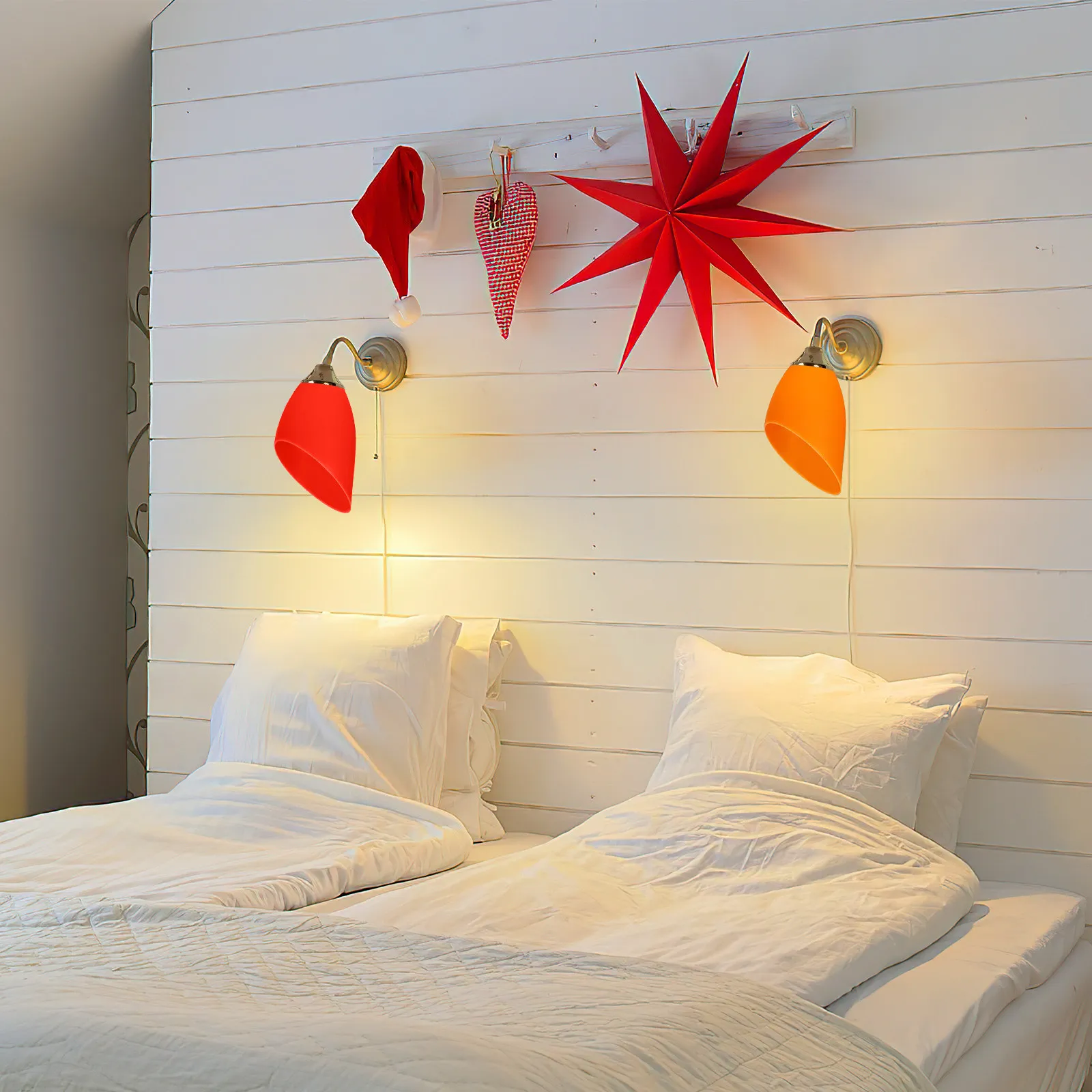 5Pcs Plastic Lampshade Horseshoe Design Simple Lamp Cover Replacement for Table Desk Bedside Floor Hanging Lamps Decorative