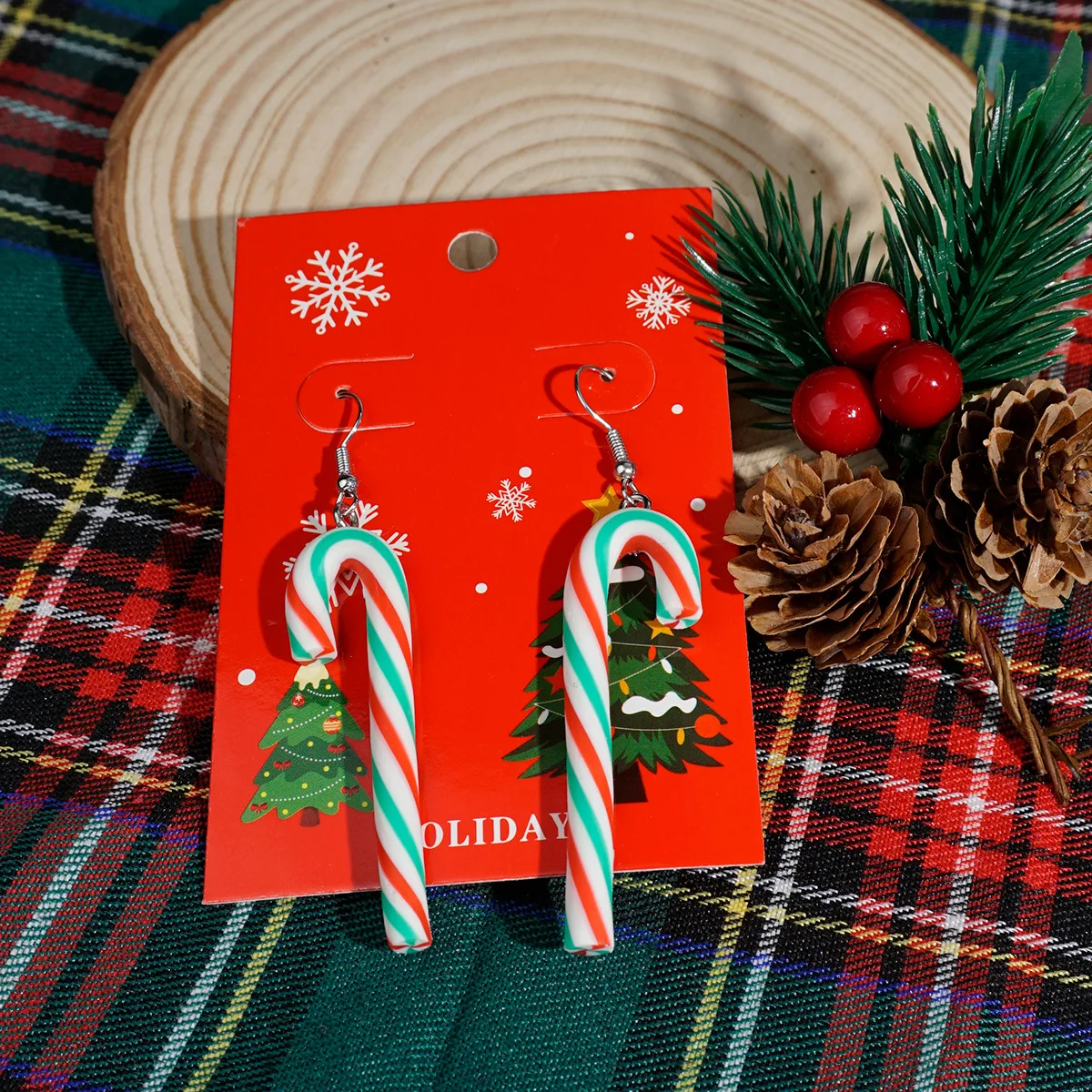 

5 Pairs Christmas Earrings for Women,Holiday Xmas Dangle Earrings Snowflake Light Earrings Set Christmas Jewelry Gifts