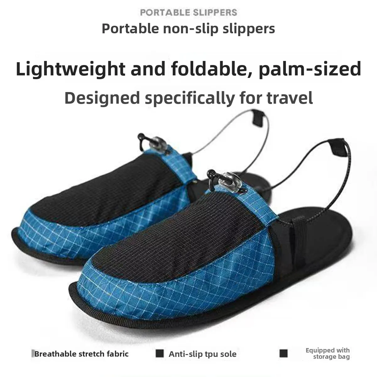 Outdoor Travel Creek Tracking Ultra Light Folding Non-slip Portable Camping Beach Hotel Slippers