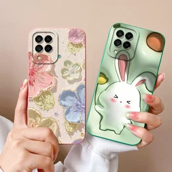 For Samsung Galaxy M53 5G Phone Case Cute Rabbit Cartoon Pattern Soft Silicone Back Covers For Samsung Galaxy M 53 Fundas Coque