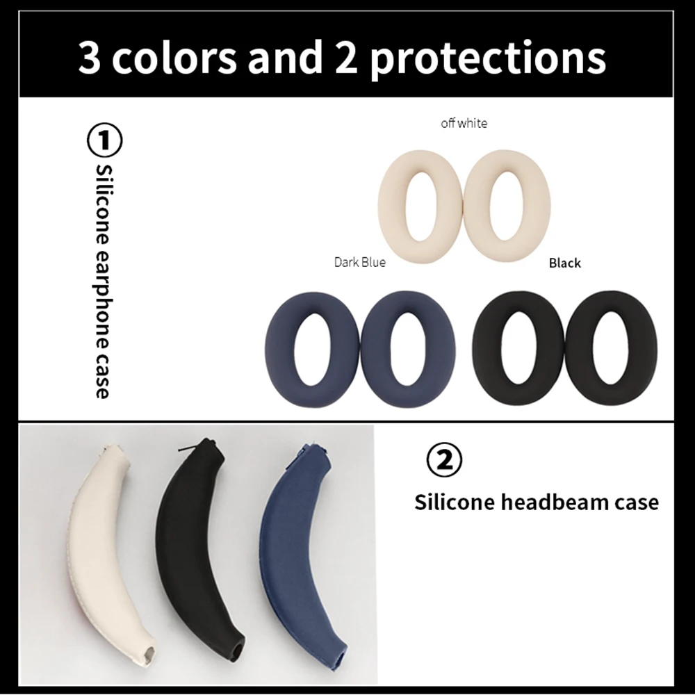 고품질 헤드폰 헤드 빔 커버, 소니 WH-H910N 이어폰용 실리콘 보호 케이스, H910N 헤드셋 헤드빔 보호대 슬리브