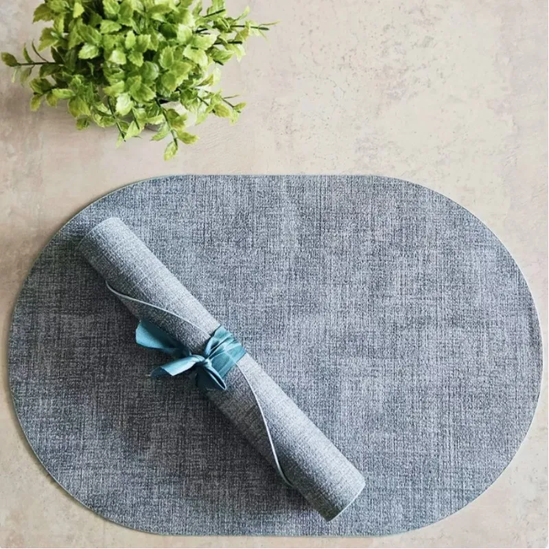 

Table Faux Leather Placemats Set of 1/4/6pcs,Washable for Dining,Heat-Resistant Non-Slip Insulation Waterproof Place Mats