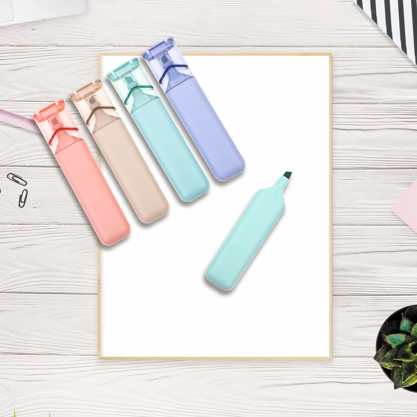

8 Pcs Highlighter Note Markers Pattern Highlighting Pen Highlighters Creative Pens Office Coloring Eye Protection