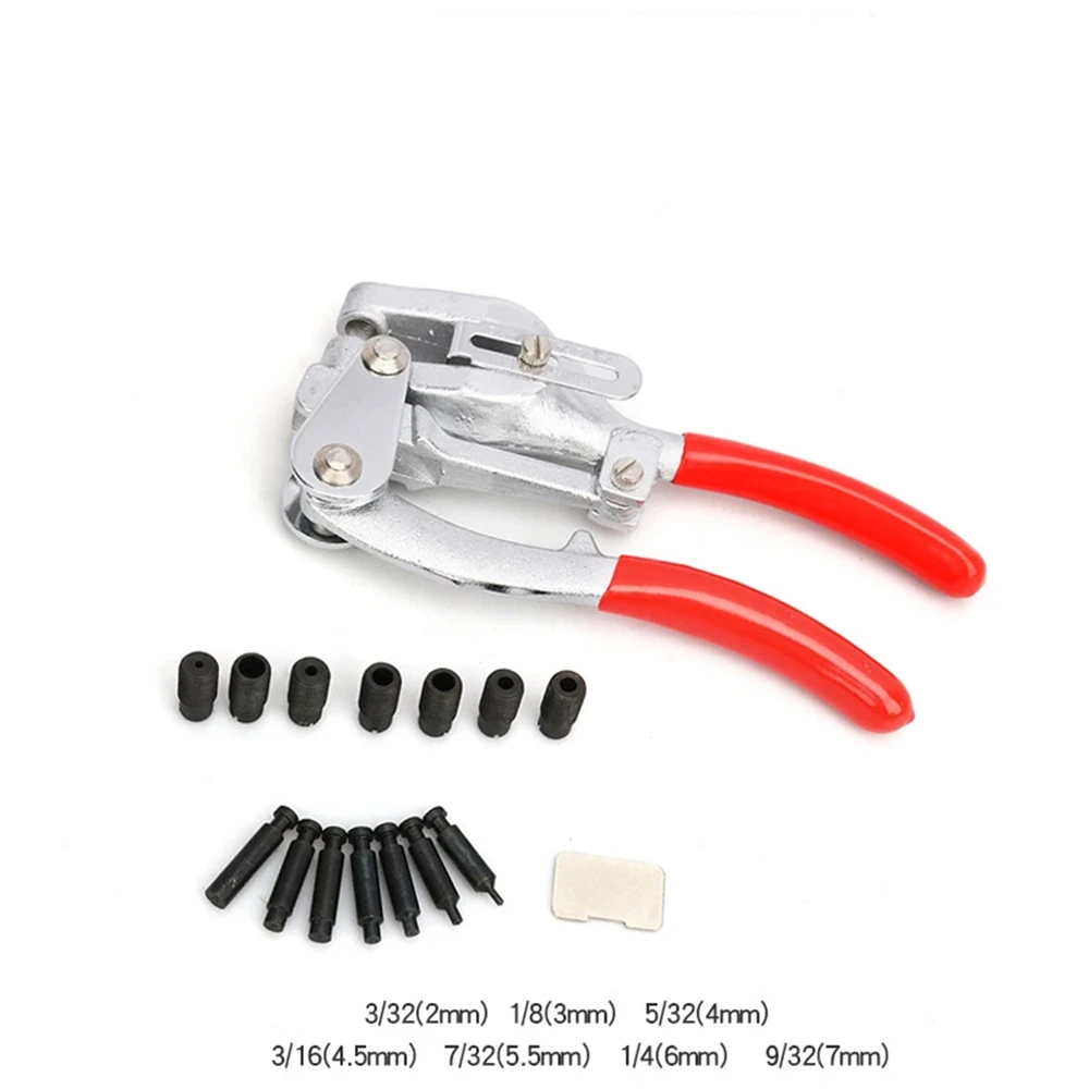 Hand-Held Punch Kit Carbon Steel Iron Plastic Hole Punch Pliers Puncher Kit For Stainless Steel Aluminum Leather