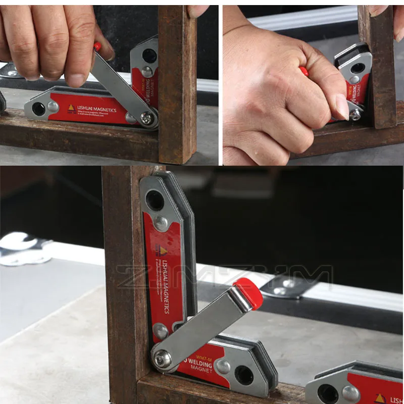 WM7-M 90° Dual Use Welding Magnet Heavy Duty Right Angle Magnetic Holder with Adjustable Arm for Metal Fabrication Welding