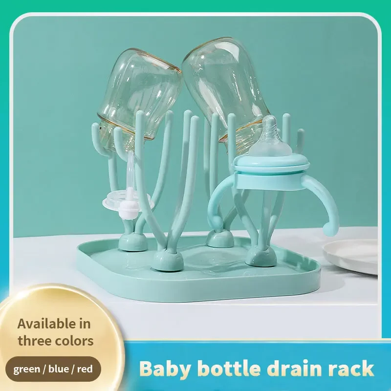 Baby Feeding Bottle Drain Rack Baby Bottle Cleaning Dryer Drainer Baby Pacifier Nipple Feeding Cup Holder Storage Drying Rack