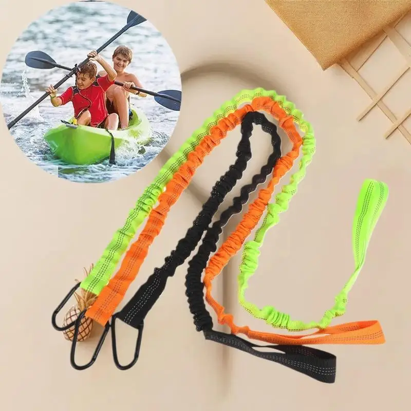 Single Unit Reflective Elastic Rope, For Fixed Slurry Fishing Buckle, Surfboard & Kayak Paddle, Anti-Drop Traction Accessory