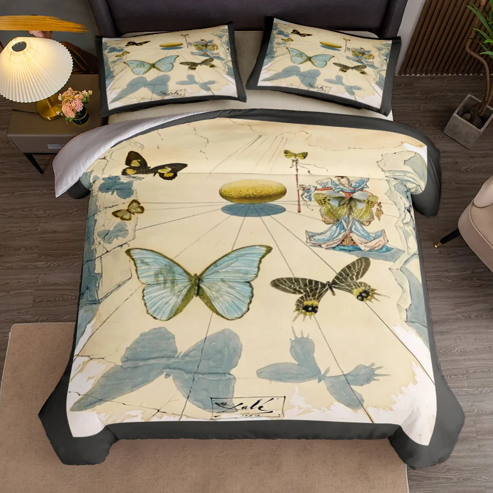 Salvador Dali Allegorie de Soie ensemble de housse de couette royaume-uni simple Double reine US Twin Full King Size parmi ensemble de linge de lit