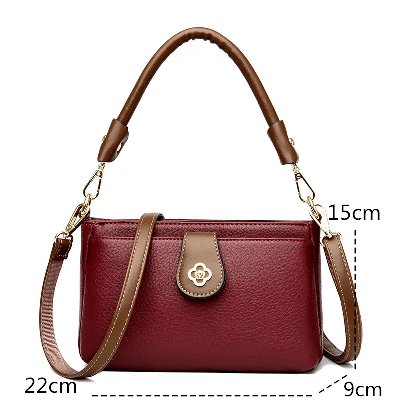 Nowe luksusowe PU skórzane damskie torba na ramię Crossbody marki projektant torebek wysokiej jakości kobiece skrzynki moda Shopper Messenger Sac