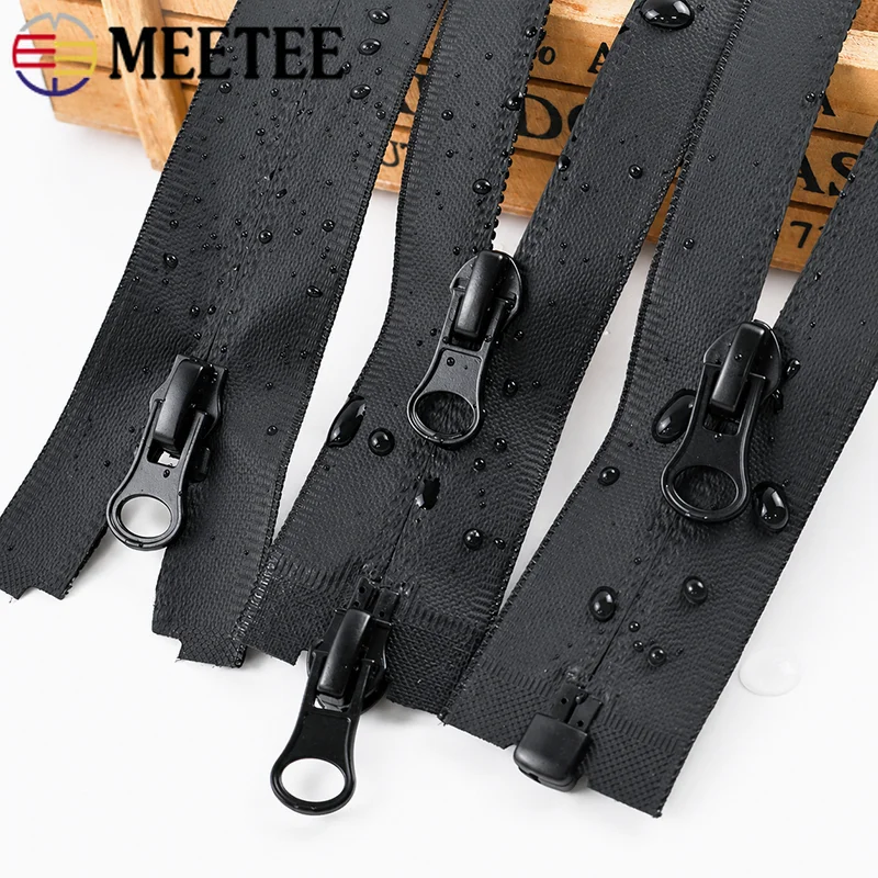 

5/10Pcs 5# Waterproof Nylon Zippers 60-100cm Open-End Zipper Sewing Tent Sportwear Jacket Invisible Showerproof Zips Accessories