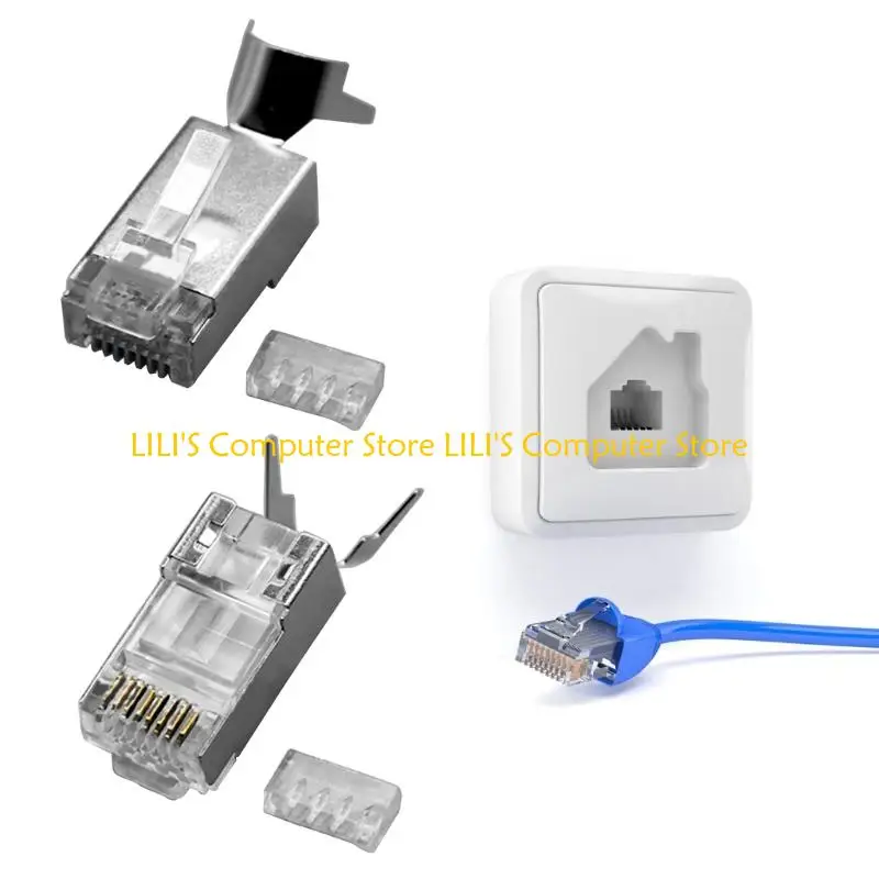 PVC encalhado contínuo compatível fios conectores universais redes A52B velocidade 10 gigabits