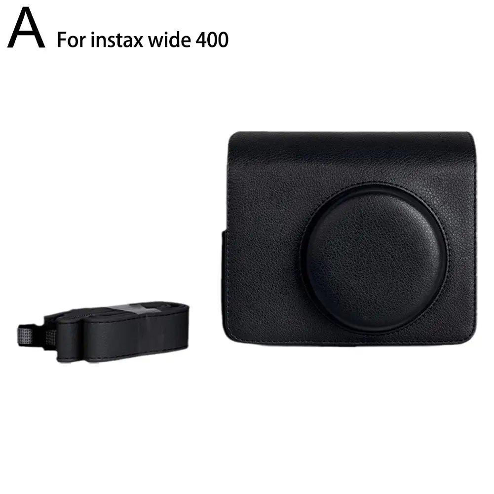 For Instax Wide 400 PU Camera Protective Case With Camera Strap Scratch-resistant And Portable For Instax Wide 400 Storage U8L7