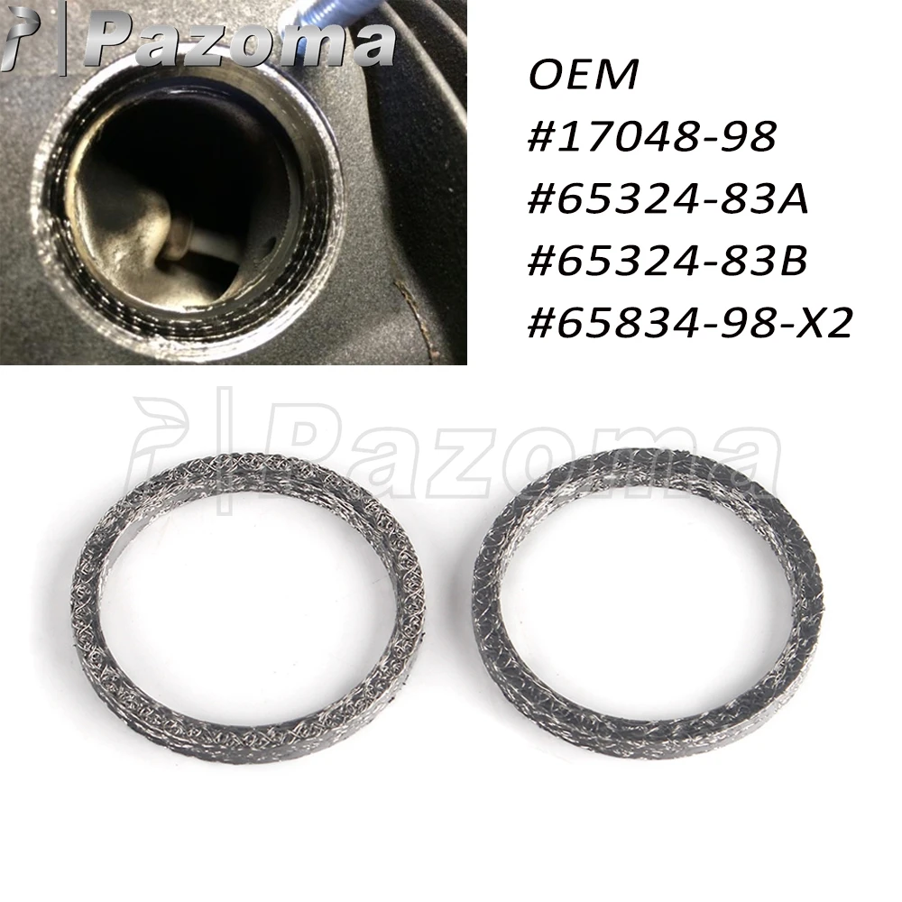 

Motorcycle Exhaust Port Gaskets For Harley Softail Electra Glide FLT FLHT FLHTC OEM #65324-83A #17048-98 #65324-83B #65834-98-X2
