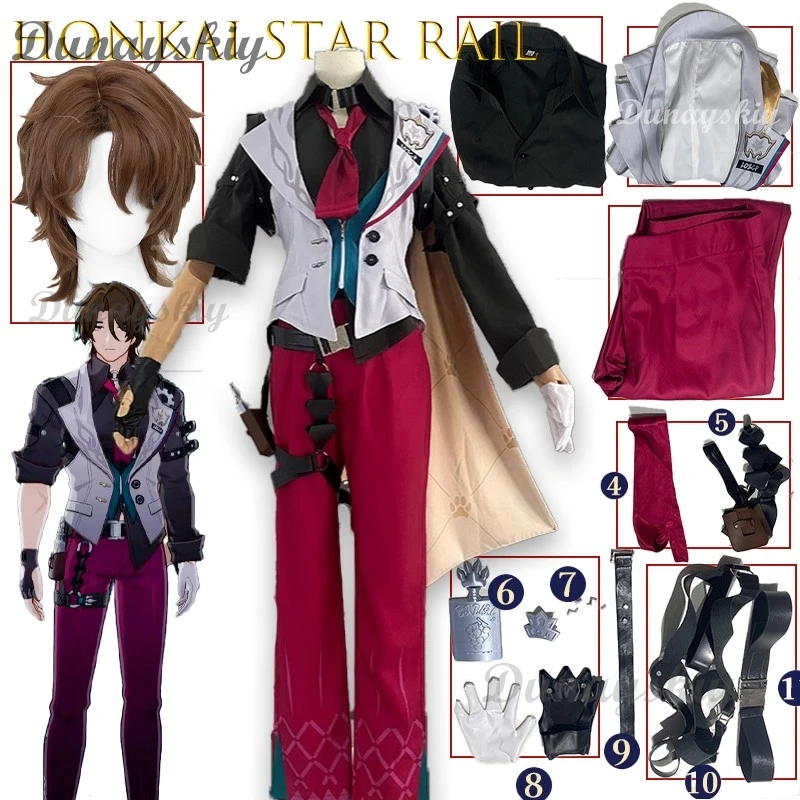

BHonkai Star Rail Gallagher Cosplay Hound Family Sheriff Anime Game Character Outfit Halloween Dog Role Play