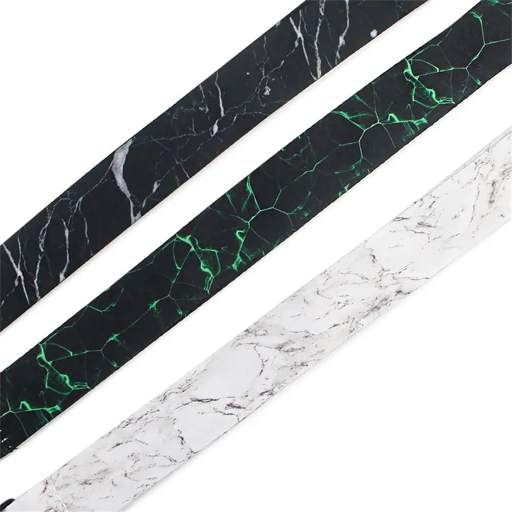 ID Badge Holder Hang Rope Name Tag Holder Webbings Ribbon Phone Hang Rope Phone Lanyard Strap Marbling Lanyard Neck Straps view 4