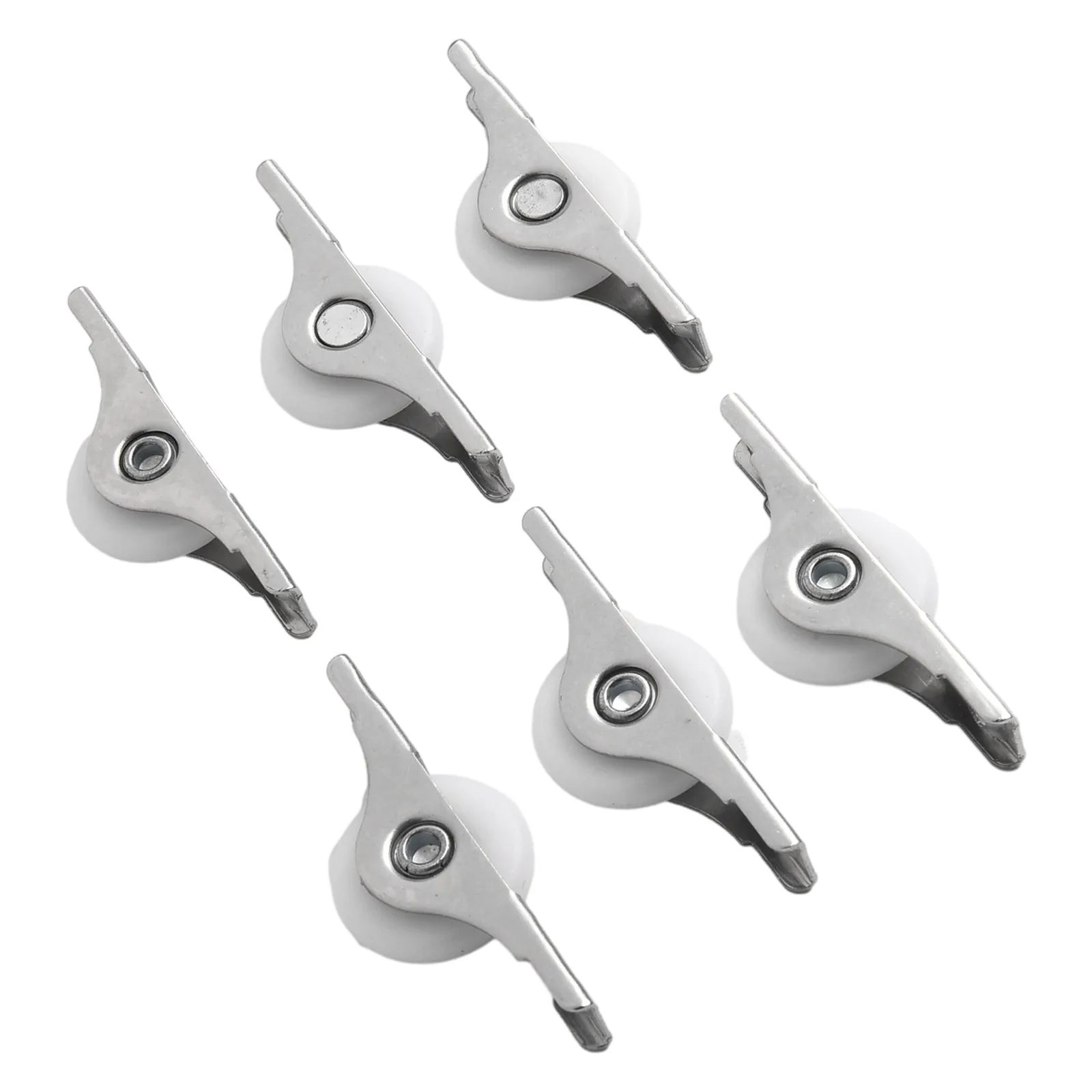 6pcs Window Pulley Wardrobe Drawer Sliding Roller Cabinet Casement Pulley Nylon Wheel  Cupboard Sliding Door Roller Hardware