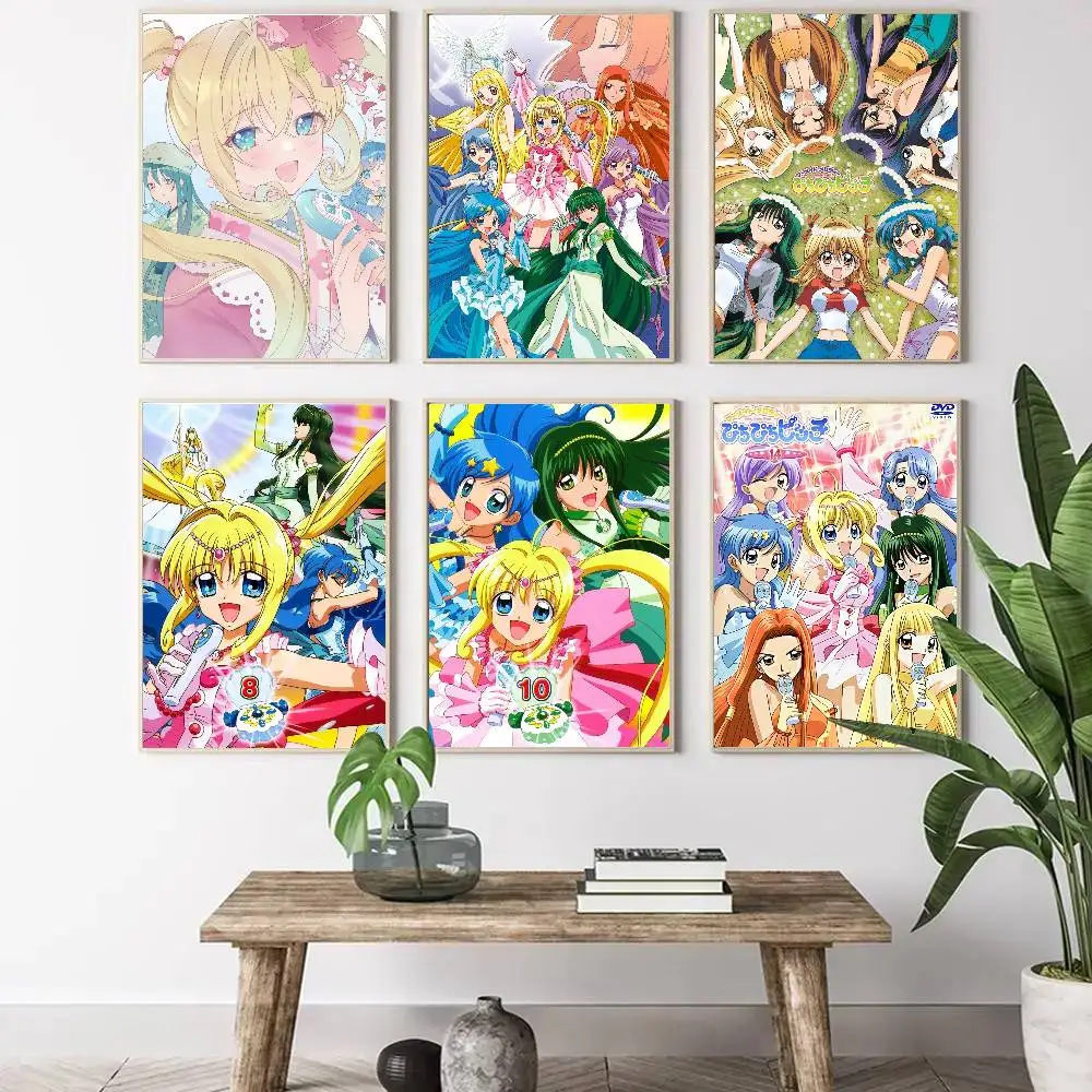M-Mermaid M-Melody Pichi Pichi Pitch Art Sticky Wall Waterproof Home Living Room Bedroom Bar Aesthetic Decoration