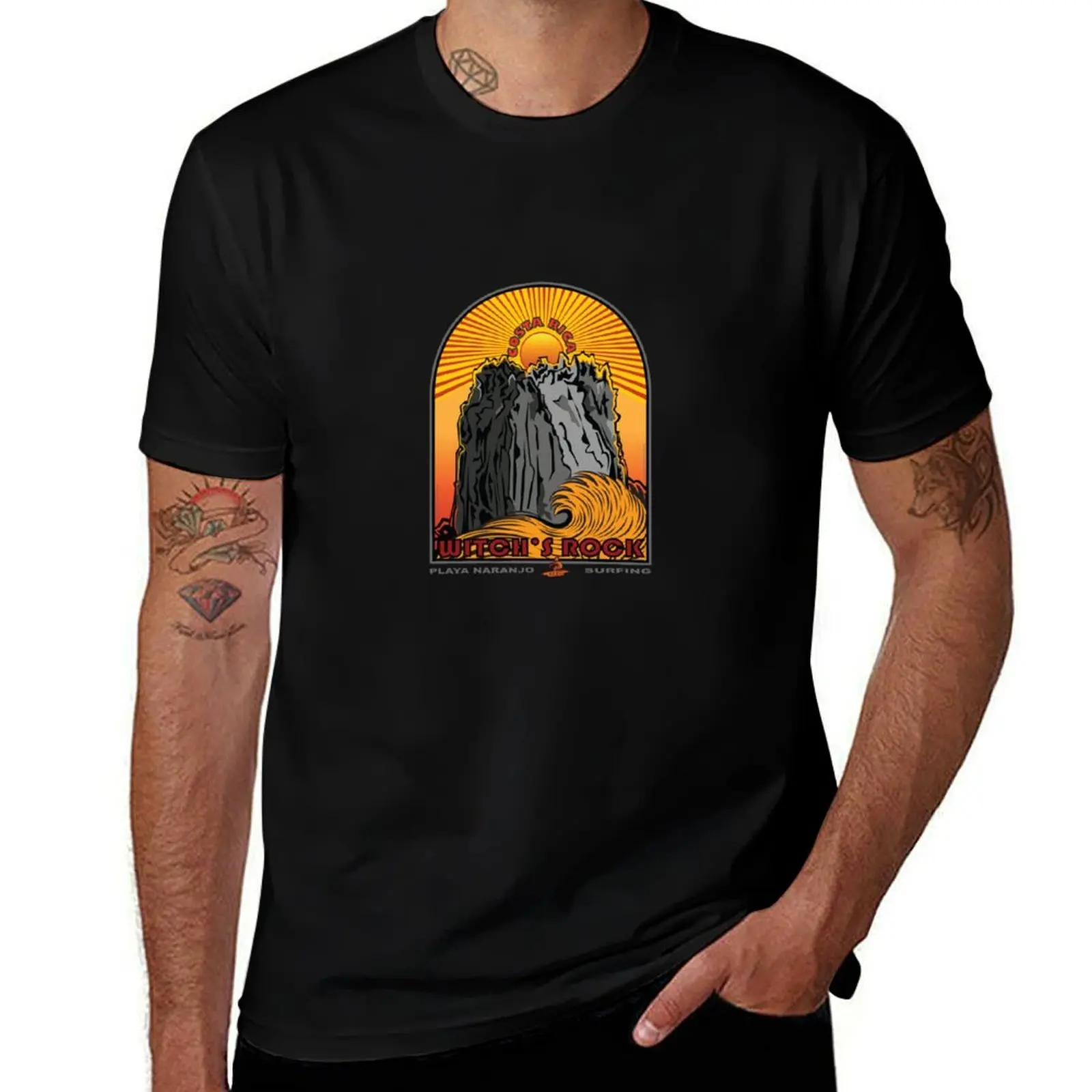 

t ROCK COSTA PLAYA man for SURFING WITCH'S shirts t shirt t graphic RICA mens shirt designer man T-Shirt NARANJO