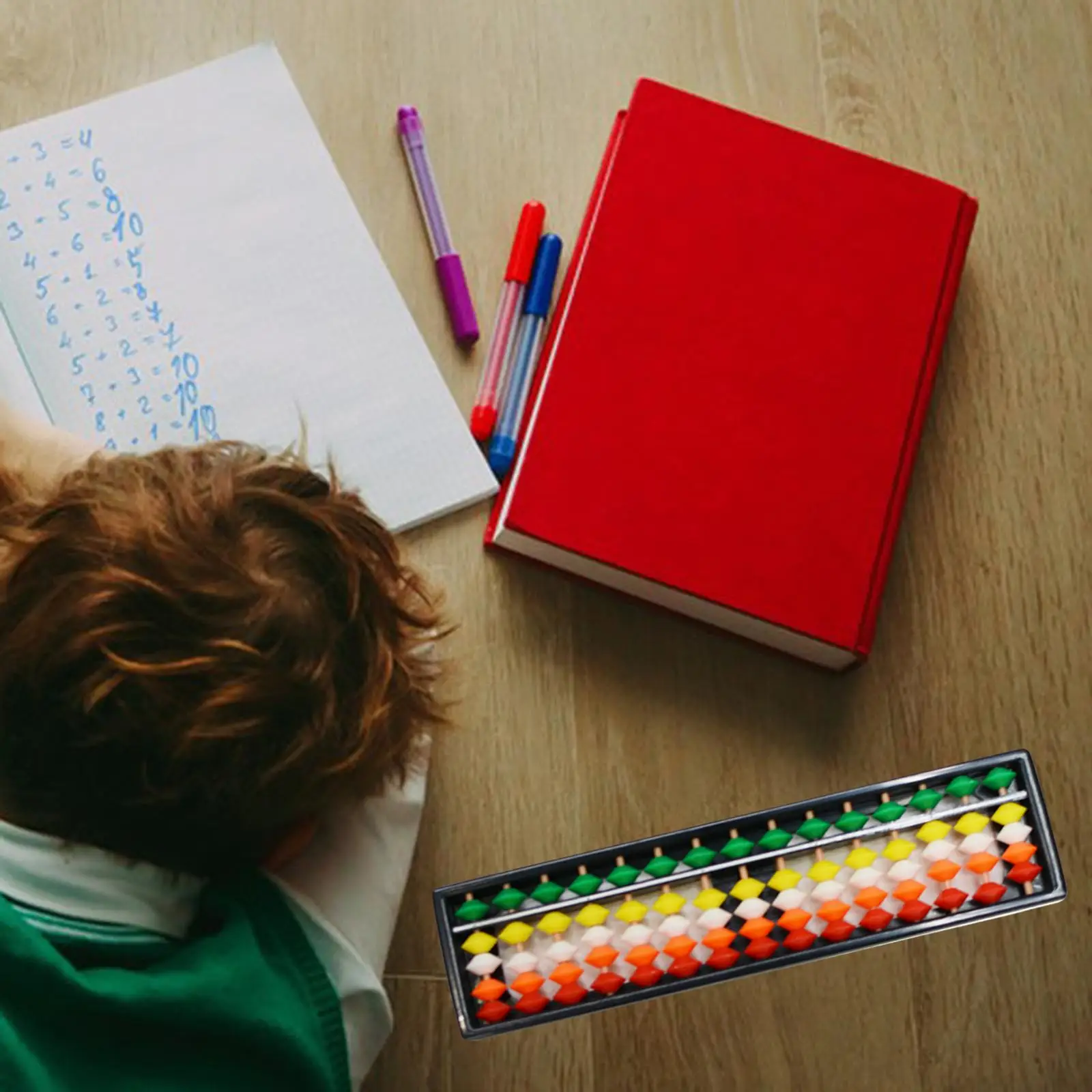 Profissional matemática ábaco com contas coloridas calculadora criança ferramenta de contagem aprendizagem auxiliar montessori brinquedo para jardim de infância crianças