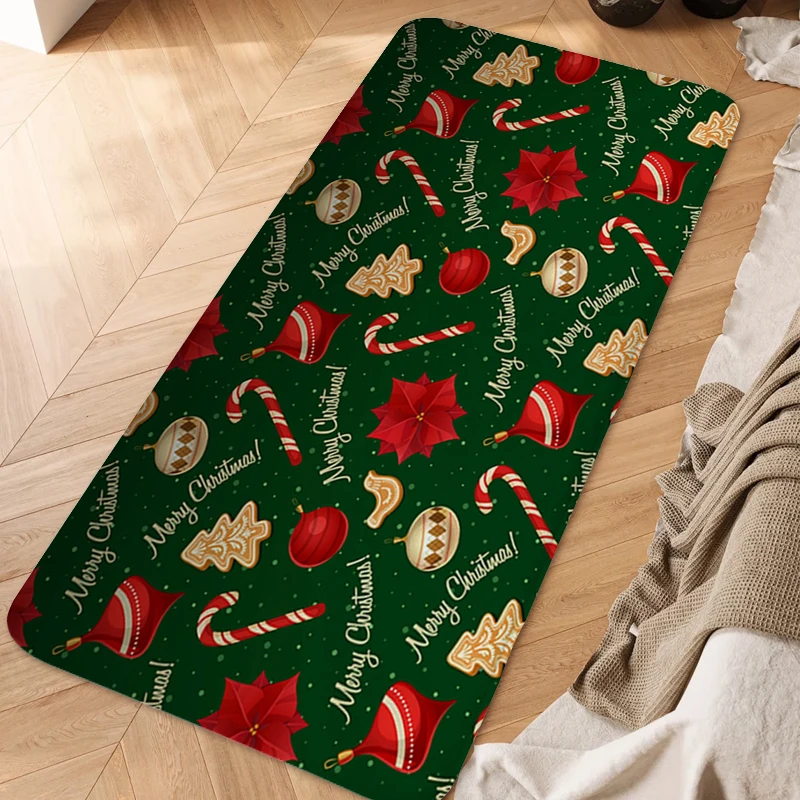 

Kitchen Treadmill Rugs A-Christmass Bath Rug Aesthetic Carpets for Living Room Carpet House Interior Entrance Mat Useful Things