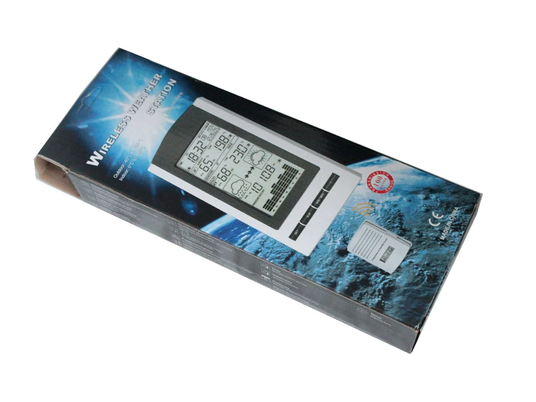 MISOL / wireless Weather Station with Outdoor Temperature and humidity sensor LCD display, Barometer WH1150-1