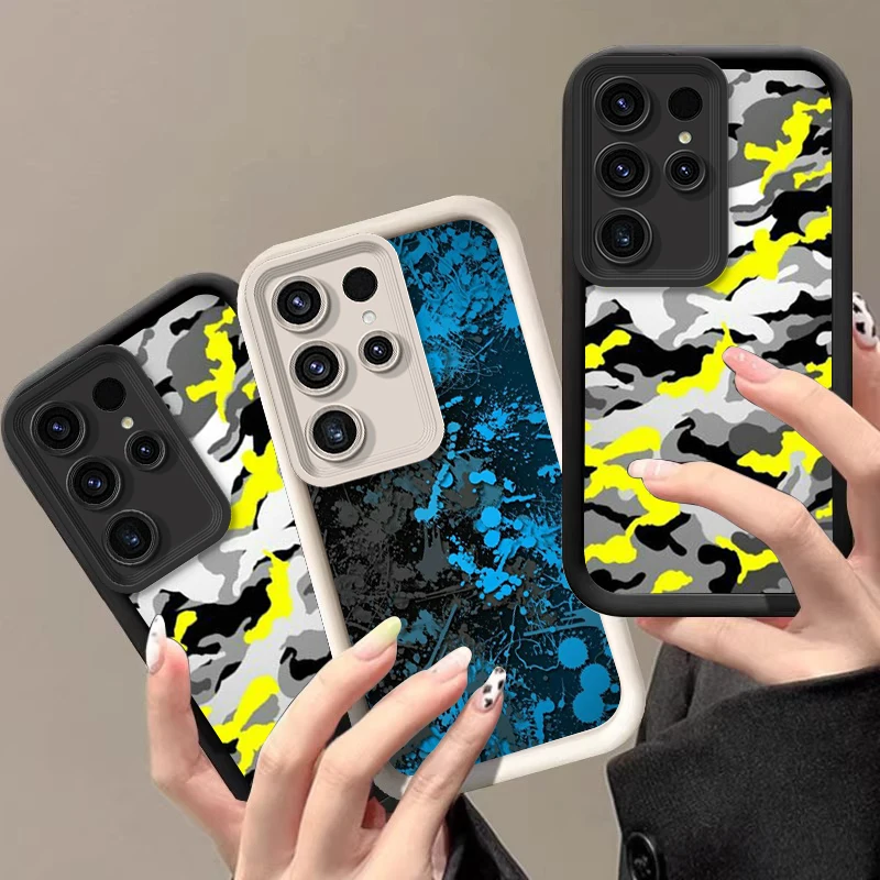 Blurred patch color Phone Case for Samsung Galaxy S26 Ultra S25 Edge S24 FE S23 Plus S22 S21 S20 S22+ S24+ Silicone Soft Cover