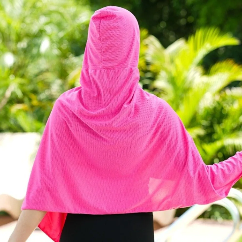 

Модная однотонная уличная шляпа от солнца, полотенце, солнцезащитный шарф, солнцезащитная шаль, солнцезащитный нагрудник, летние шарфы, велосипедная кепка для пешего туризма