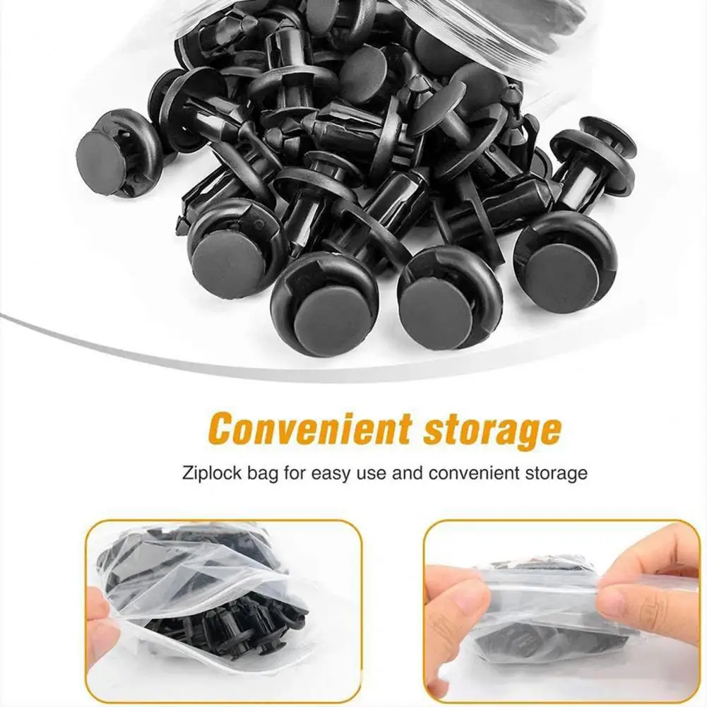 Precise Bumper Clip Replacement 120pcs Bumper Clips Plastic Rivets for Nissan/infiniti Car Fasteners for Automotive for Infiniti