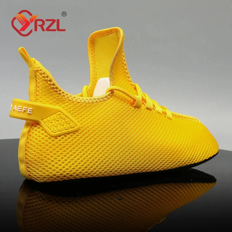 YRZL 2024 Men Sport Shoes Lightweight Running Sneakers High Quality Breathable Mesh Shoe Comfortable Footwear for Man Size 36-47