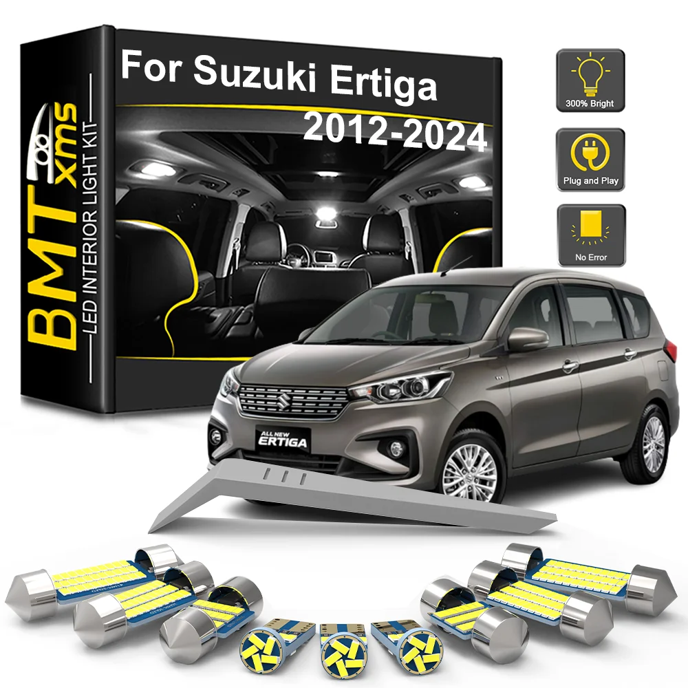 

BMTxms Canbus LED Interior Light Bulb Kit For Suzuki Ertiga 2012-2017 2018 2019 2020 2021 2022 2023 2024 Indoor Dome Trunk Lamp