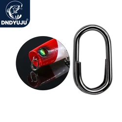 DNDYUJU 30pcs Fishing Split Ring Loops Stainless Steel for Fishing Lure Hard Bait Connector Loop Carp Fishing Lures Accessories