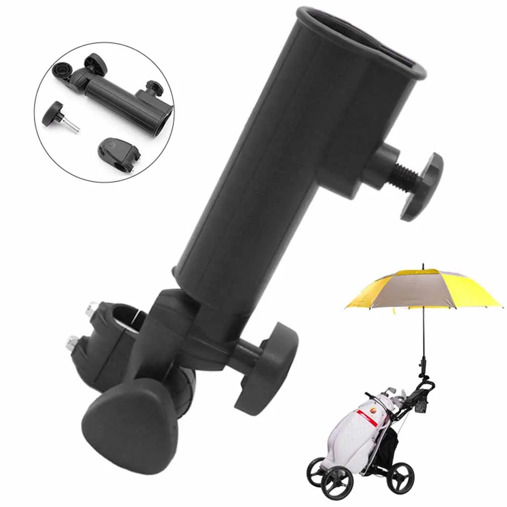 Trolley Umbrella Rack Multifunction Trolley Umbrella Holder Adjustable Angle Umbrella Support Frame for Golf Cart Wheelchair