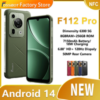 FOSSIBOT F112 PRO Rugged Phone Dimensity 6300 5G 7150mAh 18W Charging 24(8+16)GB RAM+256GB ROM 6.88-Inch 120Hz Display Android14