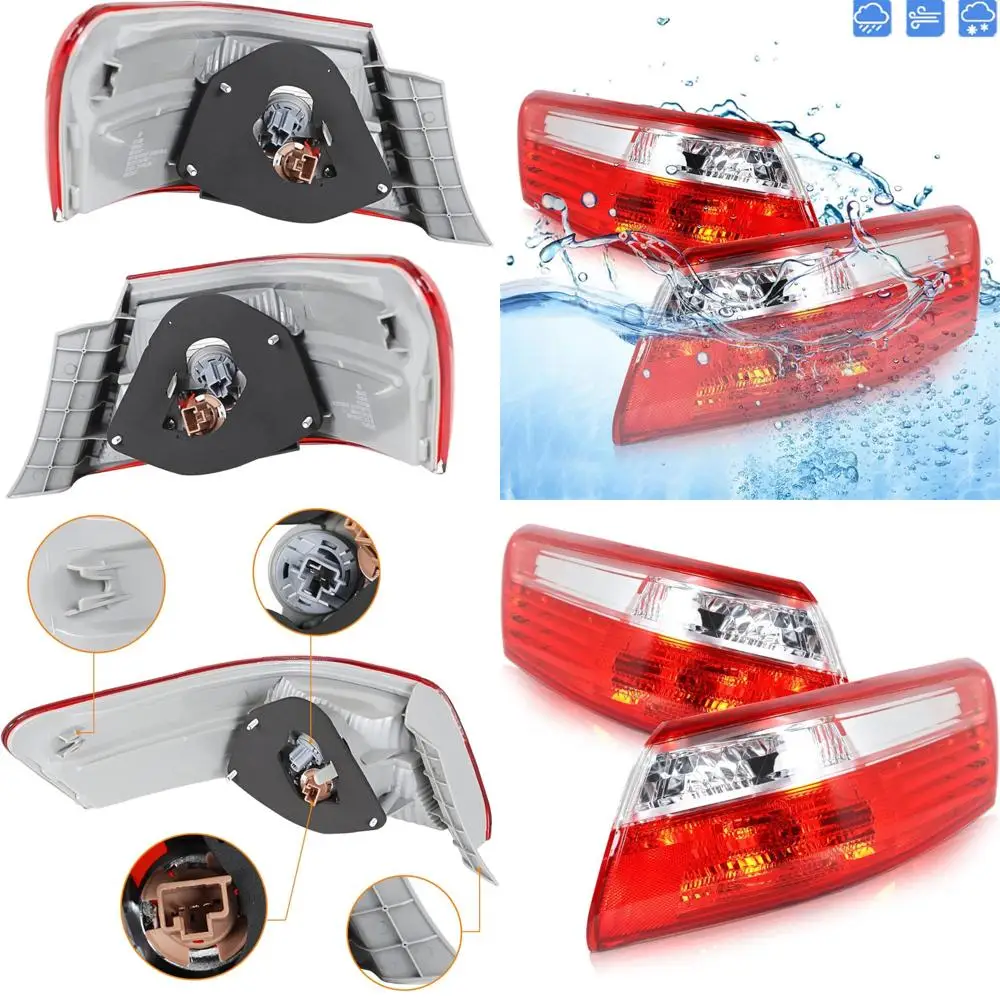 

2007-2009 Camry Rear Tail Lights with Brake Lamps - Pair for Driver & Passenger Side