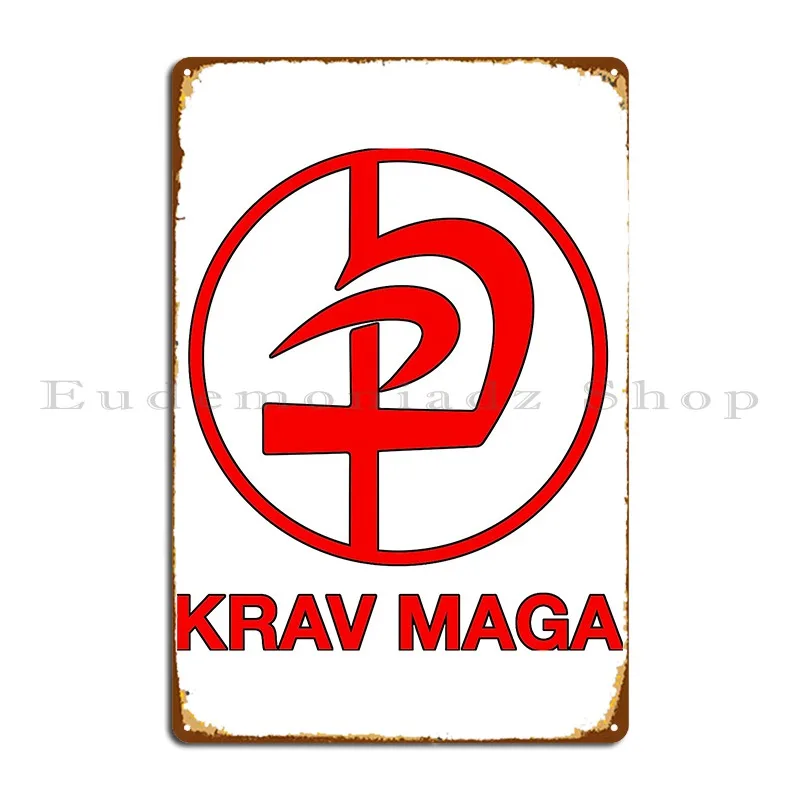 Krav Maga Logo Metal Plaque Poster Bar Cave Wall Decor Party Print Garage Tin Sign Poster