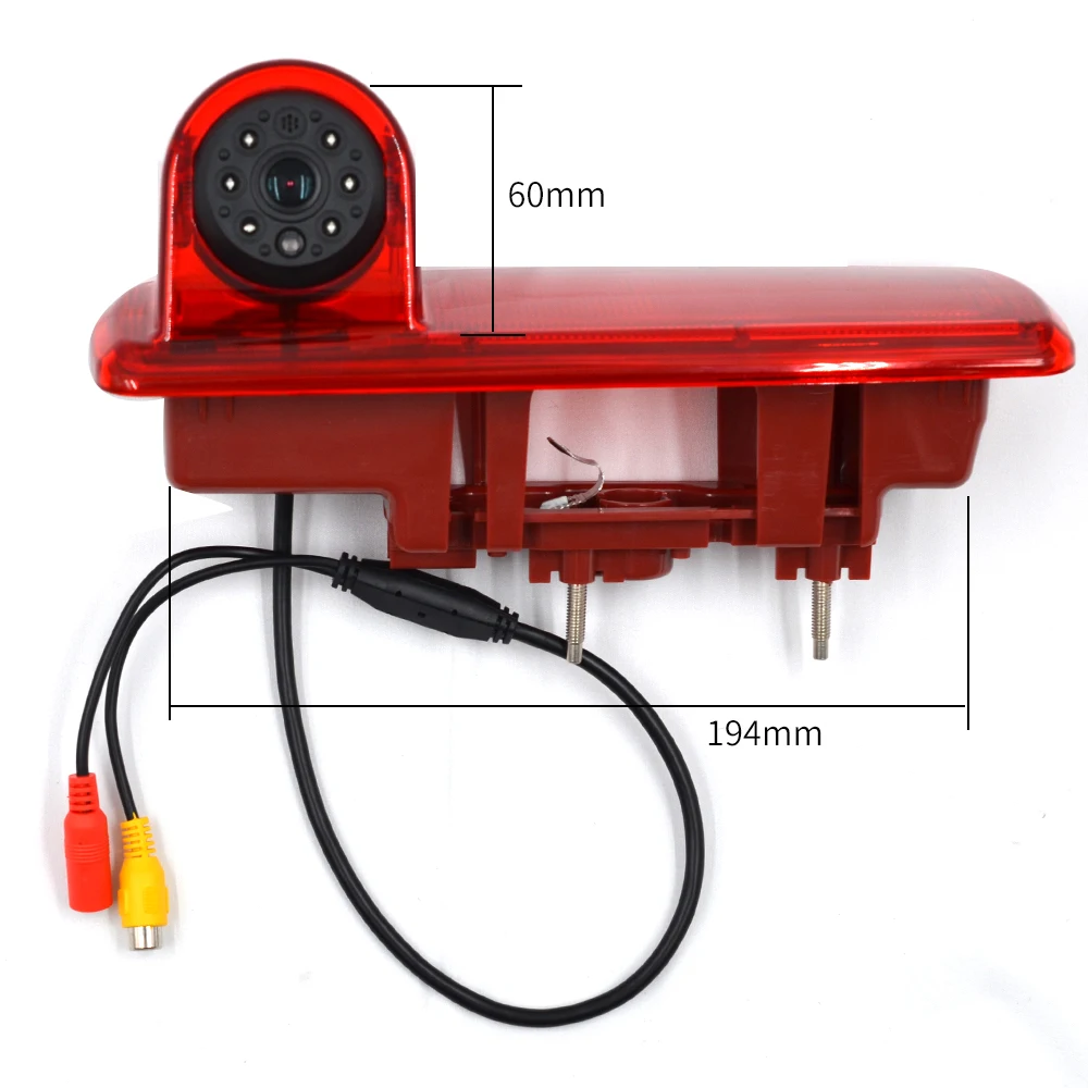Car CCD HD Parking Waterproof IR Night Vision Rear View Backup Brake Light Camera for 2014 Opel Vivaro 2014 Renault Trafic,Third