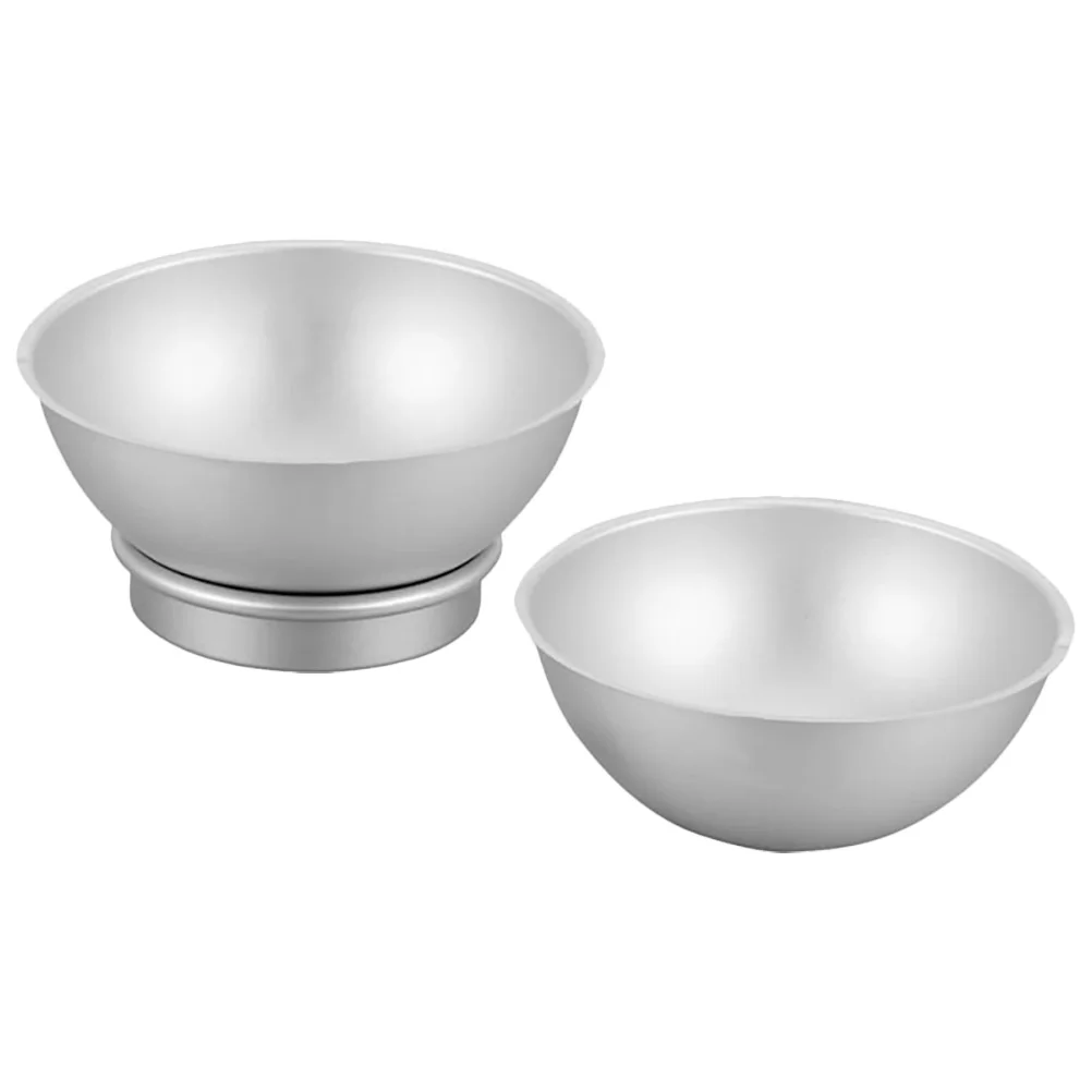 

Hemispherical Molds Half Sphere Cake Pan Aluminum Alloy Round Shape Silver Reusable Baking Supplies For DIY Soap Bath Balls