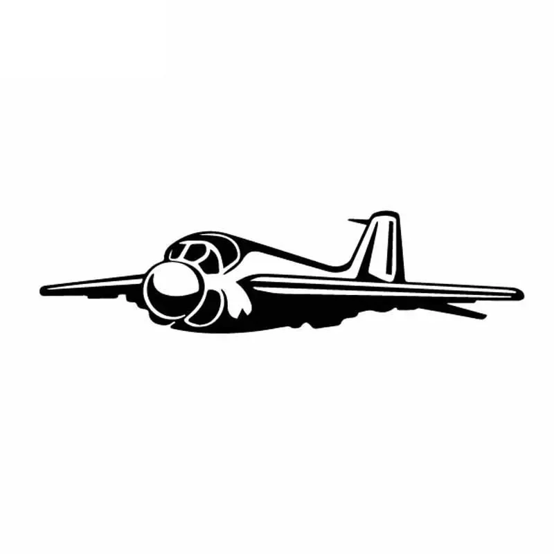 

Exquisite Transportation Airplane Decals Car Window Stickers Personalized Pvc Waterproof Decals Black/white, 16cm*4cm