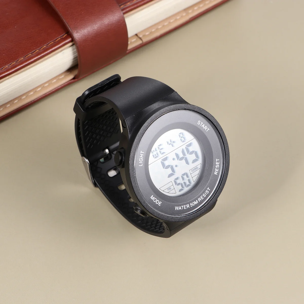 Reloj con luz nocturna luminosa, reloj de pulsera electrónico multifunción profesional para deportes, correr, natación, estudiante, 1 Uds.