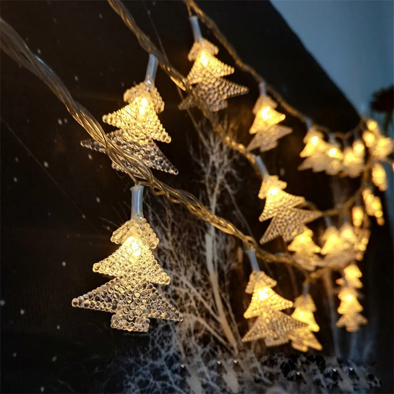 

Christmas Decoration LED String Lights Indoor Party Atmosphere Room Battery Room Layout Lights Outdoor Festival Curtains 278